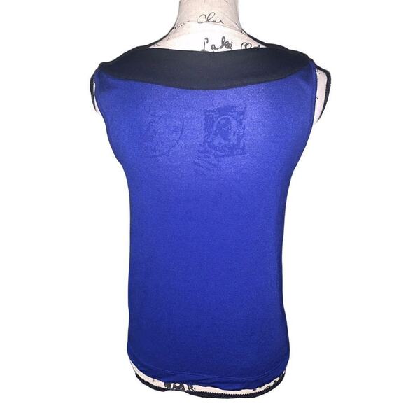 The Limited royal blue black tank top small - Picture 2 of 7